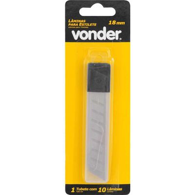 Lamina Estilete 18Mm 7Div Blist C/10 Vonder