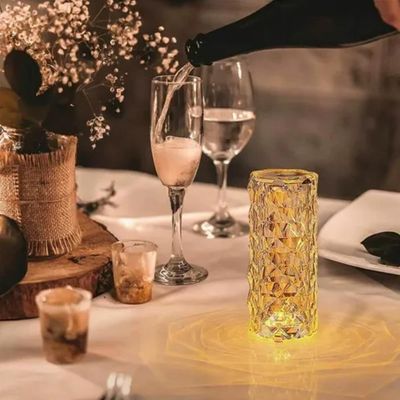 Luminaria Noturna Infantil Abajur Controle Remoto Rgb 16 Cores Cristal Mesa Led Multicolorida Touch Usb Sem Fio Recarreg