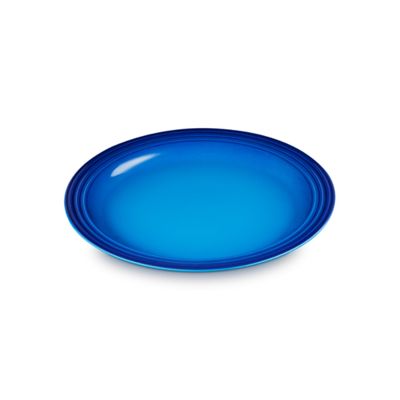 PRATO LE CREUSET RASO 27CM EM CERÂMICA VANCOUVER AZURE BLUE 70202272207080