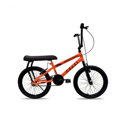 Bicicleta Colli Montadinha Aro 20 Bagageiro Amarelo Neon Laranja