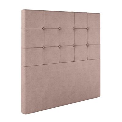 Cabeceira Estofada Queen 160 Cm Safira Veludo Cor: Rose