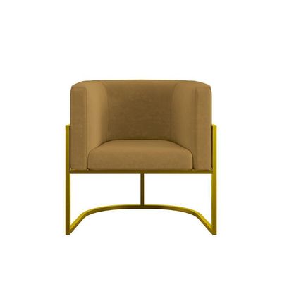 Kit Sofá 2 Lugares + 2 Poltronas Para Recepção Balaqui Capuccino