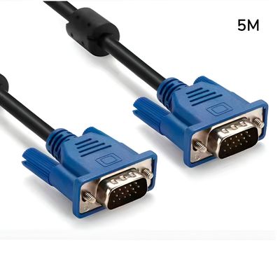 Cabo VGA Macho para Macho Monitor Vídeo Extensor 5m