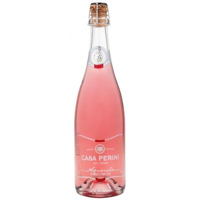Kit Espumante Casa Perini Aquarela Rosé 750ml + Taça 180ml