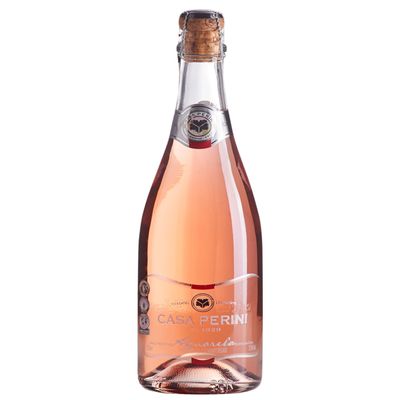 Kit Espumante Casa Perini Aquarela Rosé 750ml + Taça 180ml