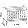 Jogo De Quarto Para Bebê Completo 2 Portas Classic New Rosa Fosco Com Natural - Reller