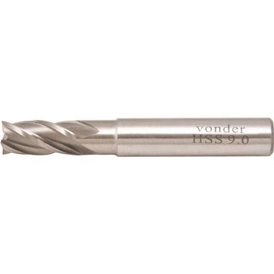 Fresa Topo Aço Rápido 10,00mm 4 Cortes Reto Haste 10mm Din 8