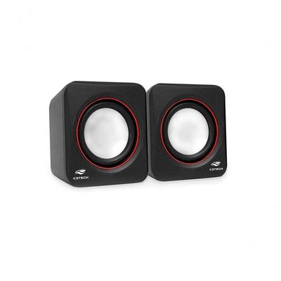 Caixa De Som C3 Tech 2.0 Portatil 3w Rms Preta - Sp-301bk
