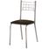 Conjunto Sala de Jantar Mesa Montana Tampo de Vidro 120x80cm e 4 Cadeiras Íris Aço Cromado Aço Nobre Incolor/Marrom