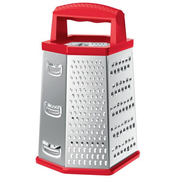 Ralador 6 Faces 9 Inox Vermelho Euro Home Vermelho