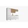 Cozinha Completa Marquesa MDF 15mm Pintura UV 5 Peças Nesher Nature/Branco