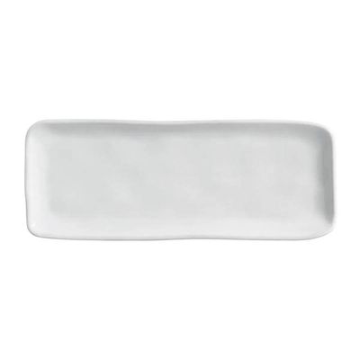 Conjunto de Travessas Retangulares Médias Porto Brasil Orgânico New White 33x13cm - 4 peças Branco