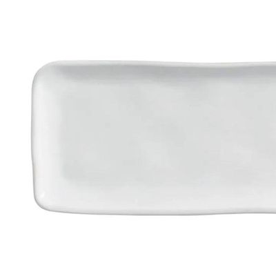 Conjunto de Travessas Retangulares Médias Porto Brasil Orgânico New White 33x13cm - 4 peças Branco