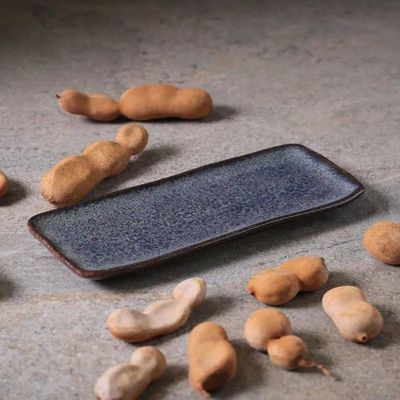 Jogo de 4 Travessas Retangulares 22x9,5cm Stoneware Orgânico Titanium Porto Brasil n/a