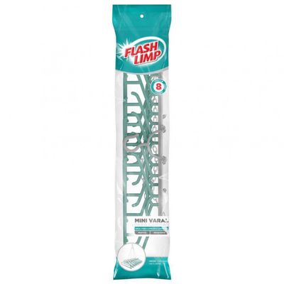 Mini Varal para Camisas LAV3819 em Plástico FlashLimp Cinza com Verde