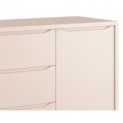 Cômoda Sapateira Classic New Rosa Fosco Com Madeira - Moveisaqui