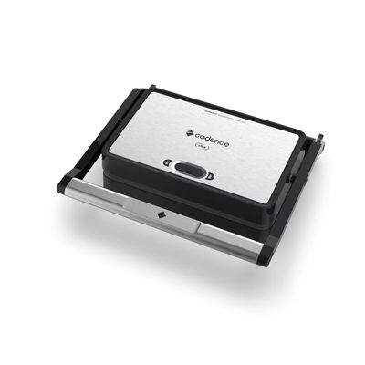 Grill Elétrico GRL200 Click 1200W Chapas Antiaderentes Cadence Inox / 110V