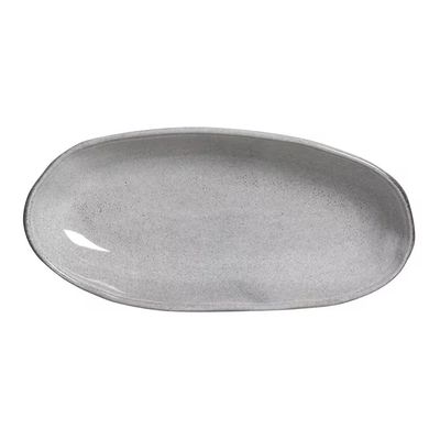 Conjunto de Travessas Ovais Grandes Orgânico Dust 4 Peças Porto Brasil Preto