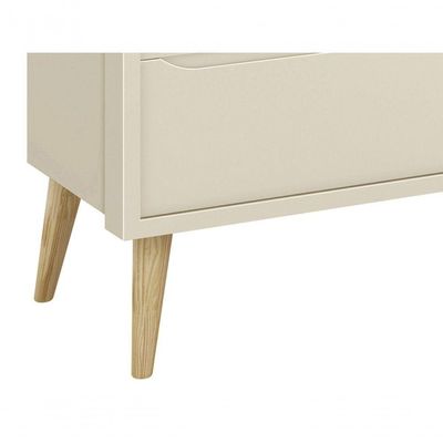 Cômoda Gaveteiro Théo New Areia Fosco Com Natural - Moveisaqui
