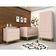 Jogo De Quarto Para Bebê Completo 2 Portas Classic New Rosa Fosco Com Madeira - Moveisaqui