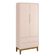 Jogo De Quarto Para Bebê Completo 2 Portas Classic New Rosa Fosco Com Madeira - Moveisaqui