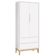 Jogo De Quarto Para Bebê Completo 2 Portas Classic New Branco Fosco Com Natural - Reller