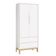 Jogo De Quarto Para Bebê Completo 2 Portas Classic New Branco Fosco Com Natural - Moveisaqui