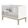 Jogo De Quarto Para Bebê Completo 2 Portas Classic New Branco Fosco Com Natural - Moveisaqui