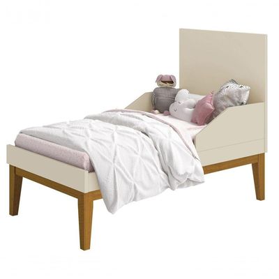 Berço Americano Classic New Areia Fosco Com Madeira - Reller