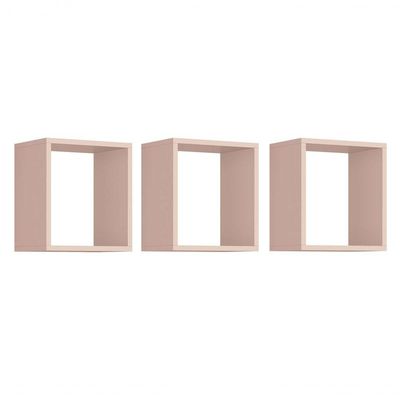 Jogo De Quarto Para Bebê Classic New Rosa Fosco Com Natural - Moveisaqui
