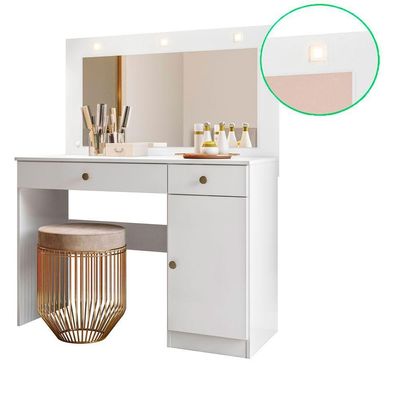 Cômoda Camarim Bella 2 Gavetas Branco Acetinado Com Espelho - Moval