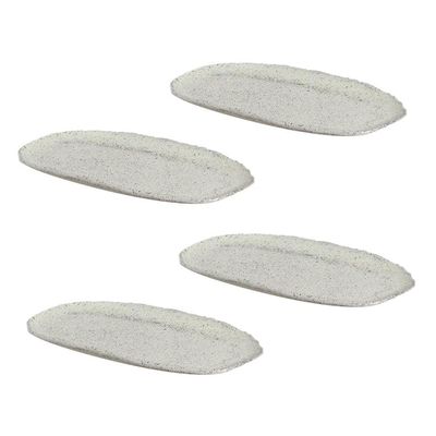 Conjunto de Travessas Ovais Pequenas Porto Brasil Orgânico Pistache 23x11cm - 4 Peças Verde