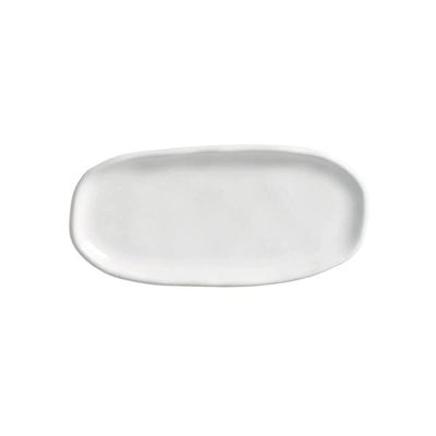 Conjunto de Travessas Ovais Pequenas Porto Brasil Orgânico New White 23x11cm - 4 Peças Branco