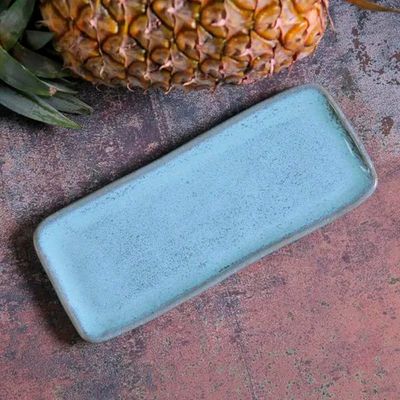 Jogo de 4 Travessas Retangulares 22x9,5cm Stoneware Orgânico Breeze Porto Brasil n/a