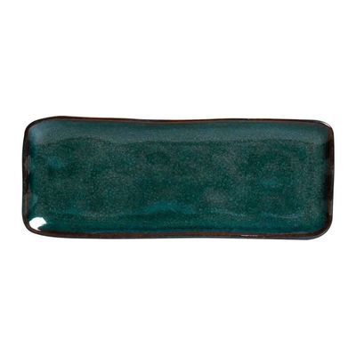 Conjunto de Travessas Retangulares Médias Porto Brasil Orgânico Oceano 33x13cm - 4 peças Azul