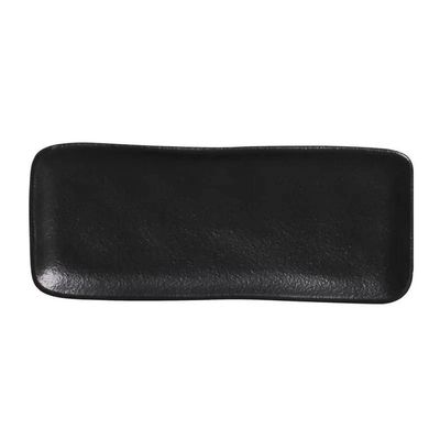 Conjunto de Travessas Retangulares Pequenas Porto Brasil Orgânico Preto Matte 22x9,5cm - 4 Peças Preto