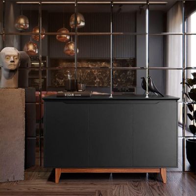 Buffet 3 Portas Flow Preto