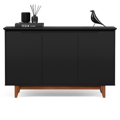 Buffet 3 Portas Flow Preto