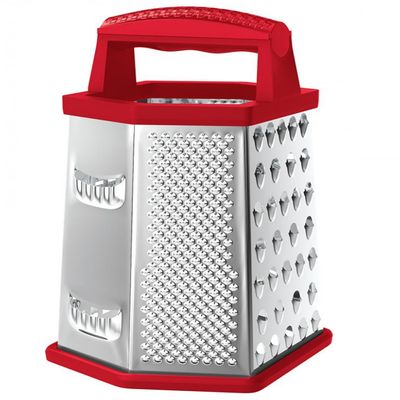 Ralador 6 Faces 8 Inox Euro Home Vermelho Vermelho