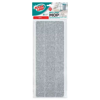 Refil para Mop FlashLimp Lava e Seca Cinza