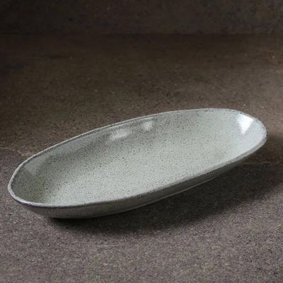 Conjunto de Travessas Ovais Grandes Porto Brasil Orgânico Pistache 32x16cm - 4 Peças Verde