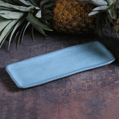 Conjunto de Travessas Retangular Média Porto Brasil Orgânico Breeze 33x13cm - 4 Peças Azul