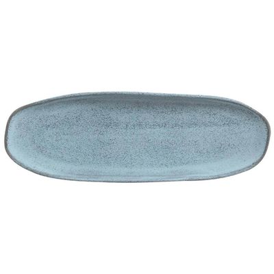 Conjunto de Travessas Ovais Rasas Grandes Porto Brasil Orgânico Breeze 36x13cm 4 Peças Azul
