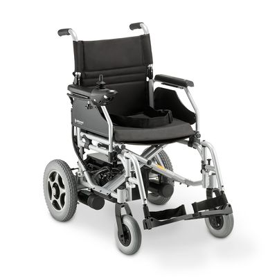 Cadeira de Rodas Motorizada em Alumínio Dobrável até 120 Kg D900 Dellamed Prata