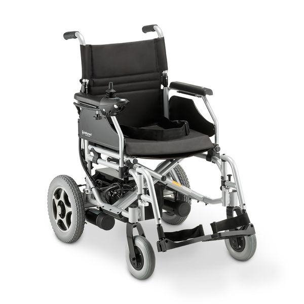 Cadeira de Rodas Motorizada em Alumínio Dobrável até 120 Kg D900 Dellamed Prata