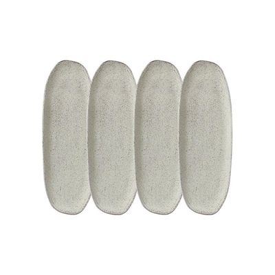 Conjunto de Travessas Oval Rasa Grande Porto Brasil Orgânico Pistache 36x13cm - 4 Peças Verde