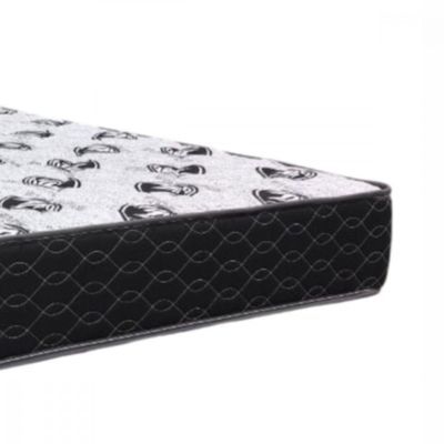 Colchão Casal D33 Extra Firme 138x188x19 Suporta 130kg Preto Com Branco