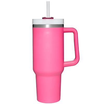 Copo Térmico Estilo Quencher 1200ml Inox Portátil Canudo Cor:Branco