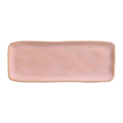 Conjunto de Travessas Retangulares Médias Porto Brasil Orgânico Litchi 33x13cm - 4 peças Rosa