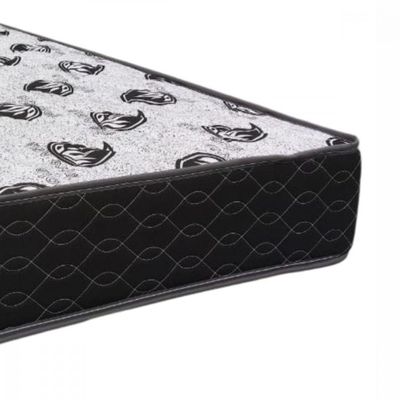 Colchão Solteiro D33 Extra Firme 88x188x19 Suporta 130kg Preto Com Branco